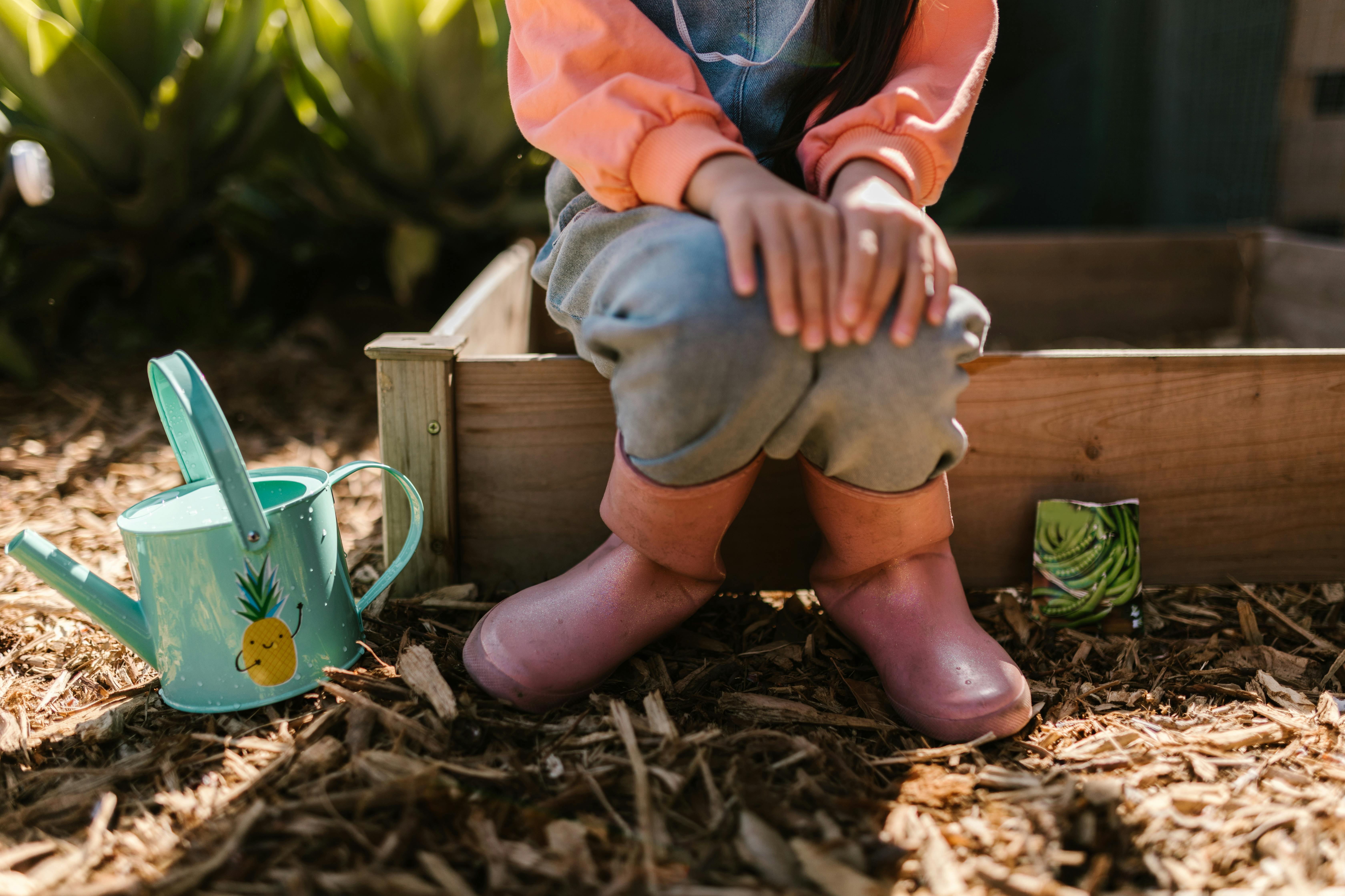 Rubber mulch repair at Cardiff nursery playground